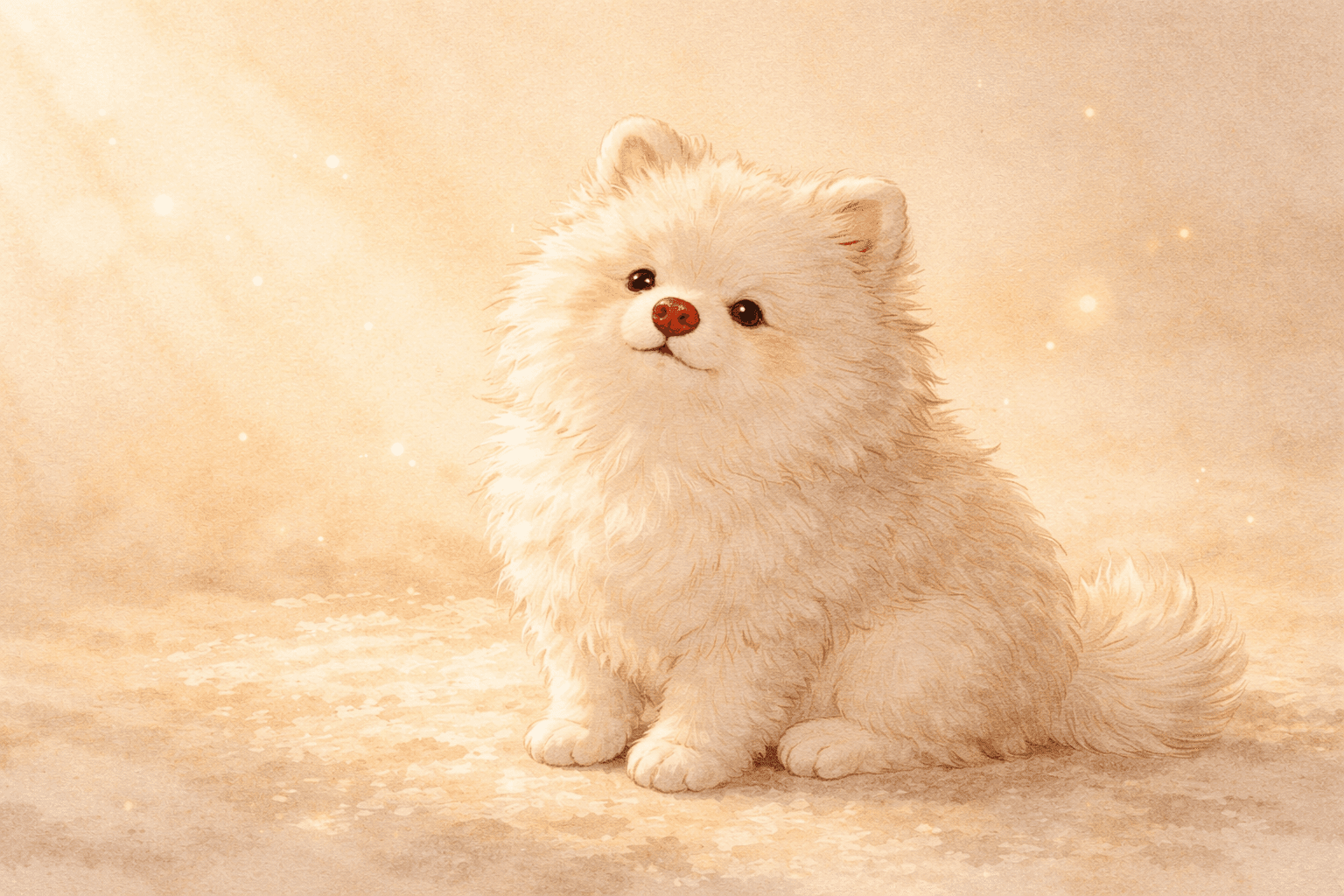 福ちゃん｜リボン王国の赤鼻ポメラニアンキャラクター紹介