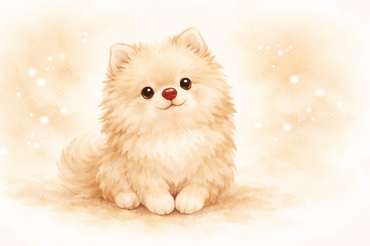 福ちゃん｜リボン王国の赤鼻ポメラニアンキャラクター紹介