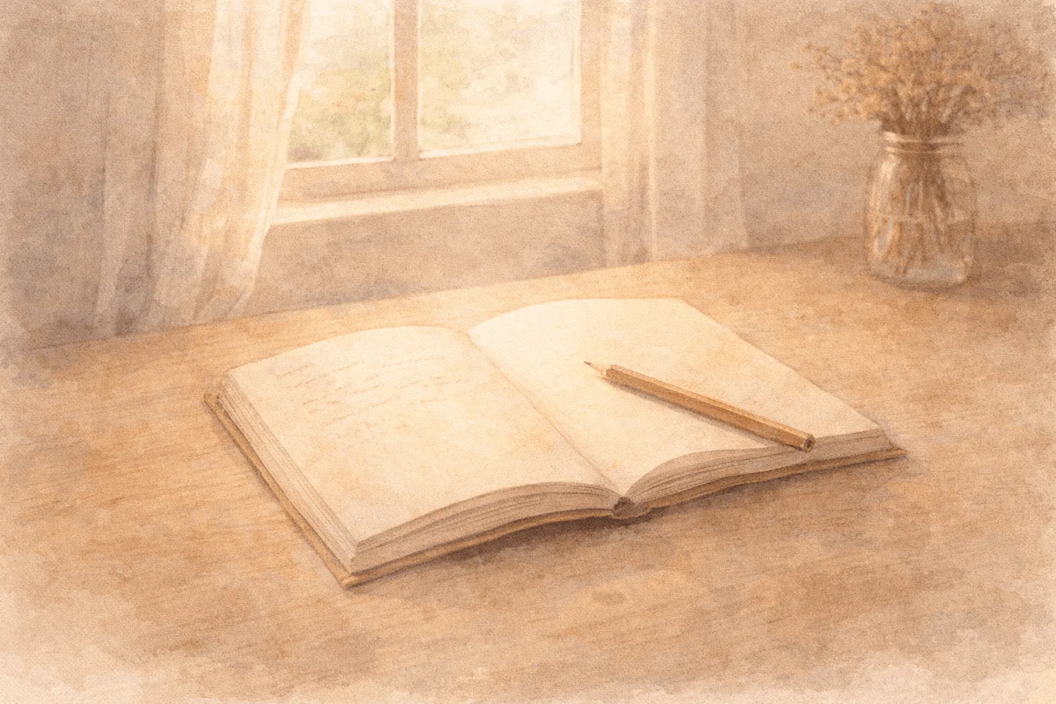 マグカップとキャンドルがともに並ぶ、続いていく日々の温もりを感じるイメージ